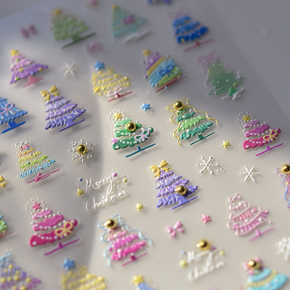 Nail Art Xmas Stickers - Christmas Nail Art Stickers Decals 5D