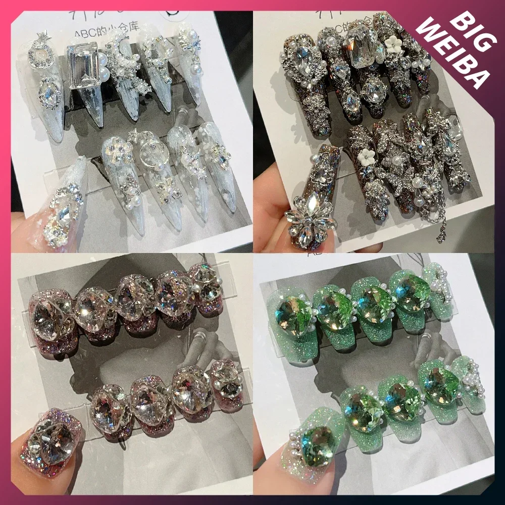 10Pcs Diy Luxury Court Shiny C - Nail Art Xs 评论和价格