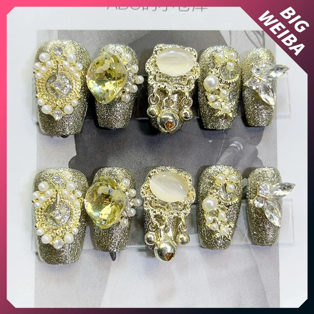 10Pcs Diy Luxury Court Shiny C - Nail Art Xs 评论和价格