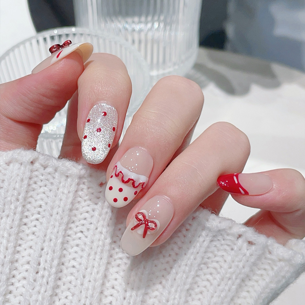 10pcs Short Oval Handmade Pres - Nail Art Xs 评论和价格