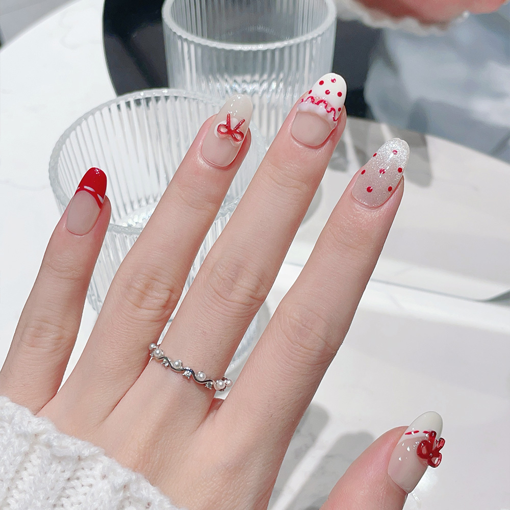 10pcs Short Oval Handmade Pres - Nail Art Xs 评论和价格