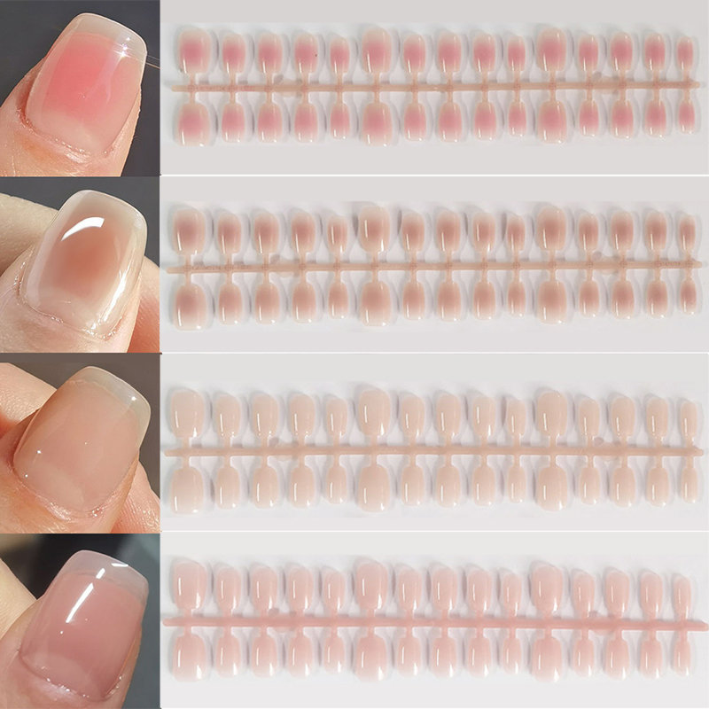 30pcs Gradient Fake Nails Fren - Nail Art Xs 评论和价格