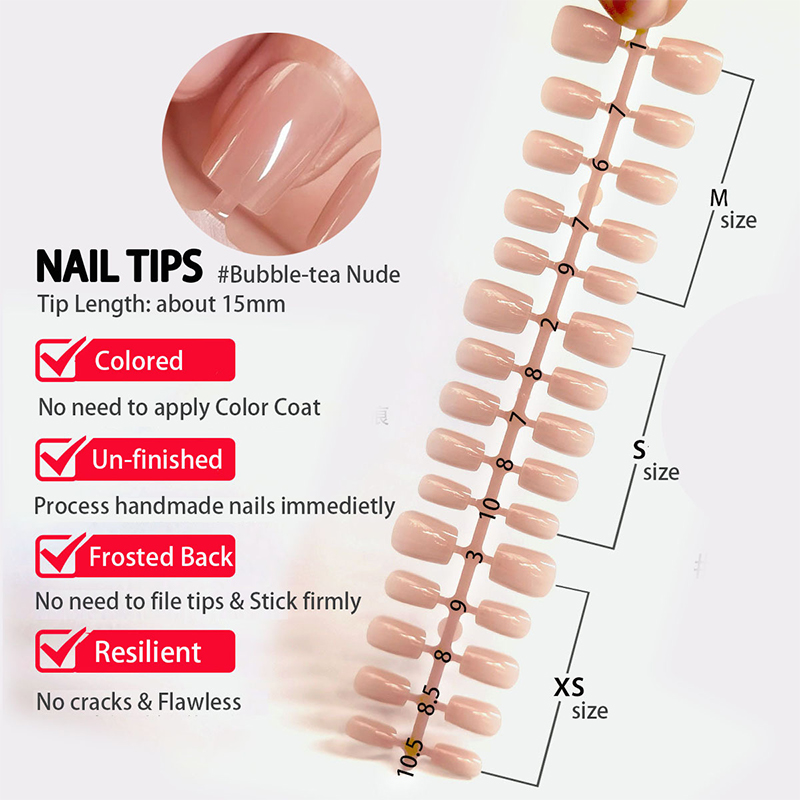30pcs Gradient Fake Nails Fren - Nail Art Xs 评论和价格