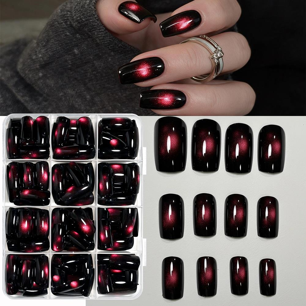 144Pcs Glossy Red Glass Bead C - Nail Art Red 评论和价格