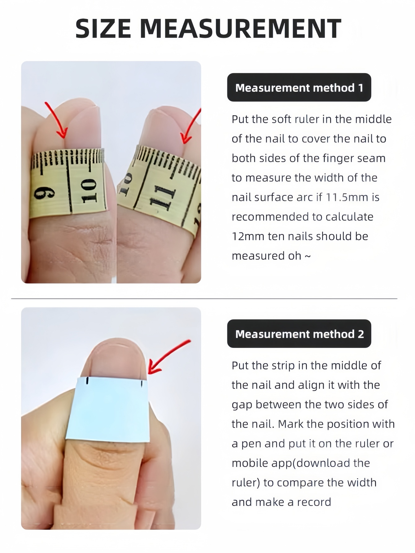 10-Piece Long Trapezoidal Pres - Nail Art Simple Elegant 评论和价格