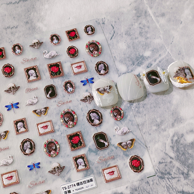 5D Realistic Relief Retro Drac - Nail Art Zelda 评论和价格