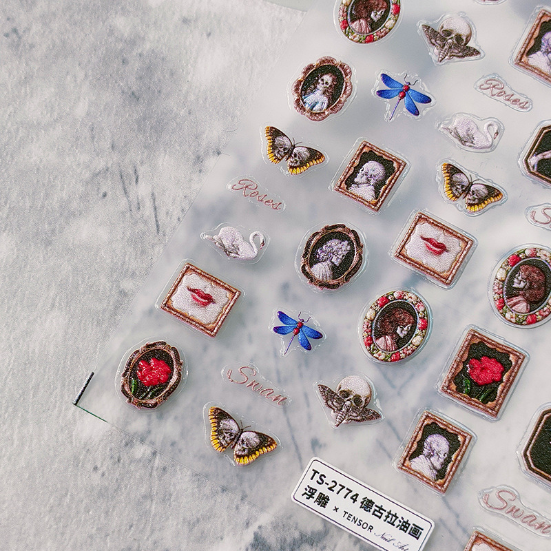 5D Realistic Relief Retro Drac - Nail Art Zelda 评论和价格