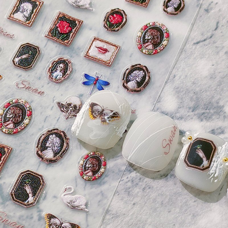 5D Realistic Relief Retro Drac - Nail Art Zelda 评论和价格