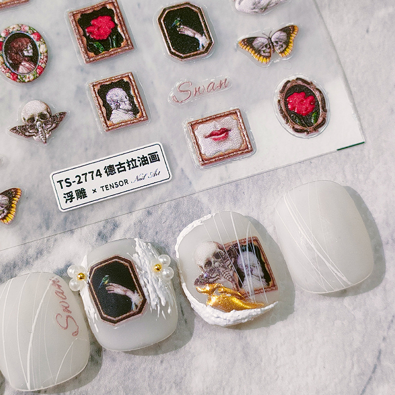 5D Realistic Relief Retro Drac - Nail Art Zelda 评论和价格