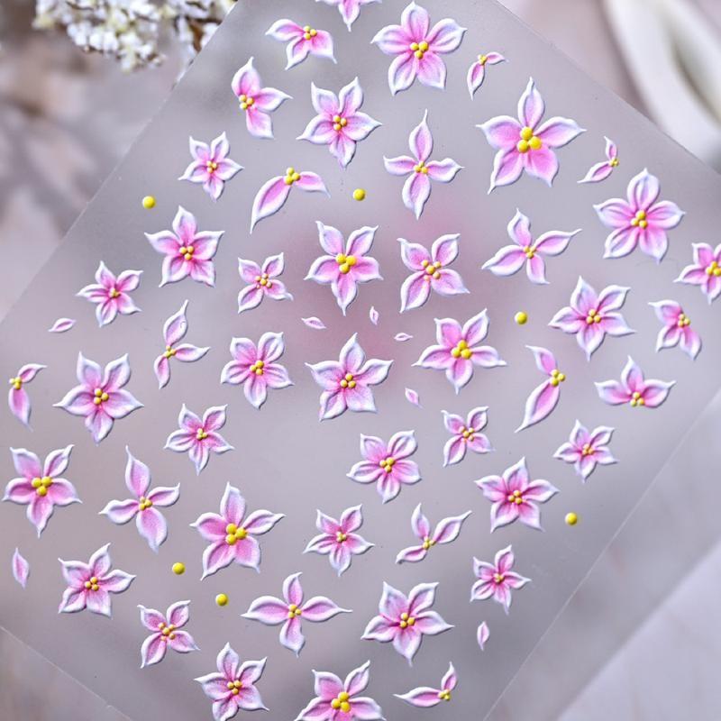5D Relief Ombre Pink Five Peta - Nail Art Ombre Pink 评论和价格