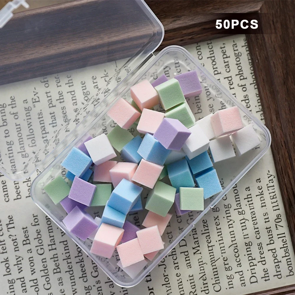 Small Cube Nail Blending Spong - Nail Art Ombre Pink 评论和价格