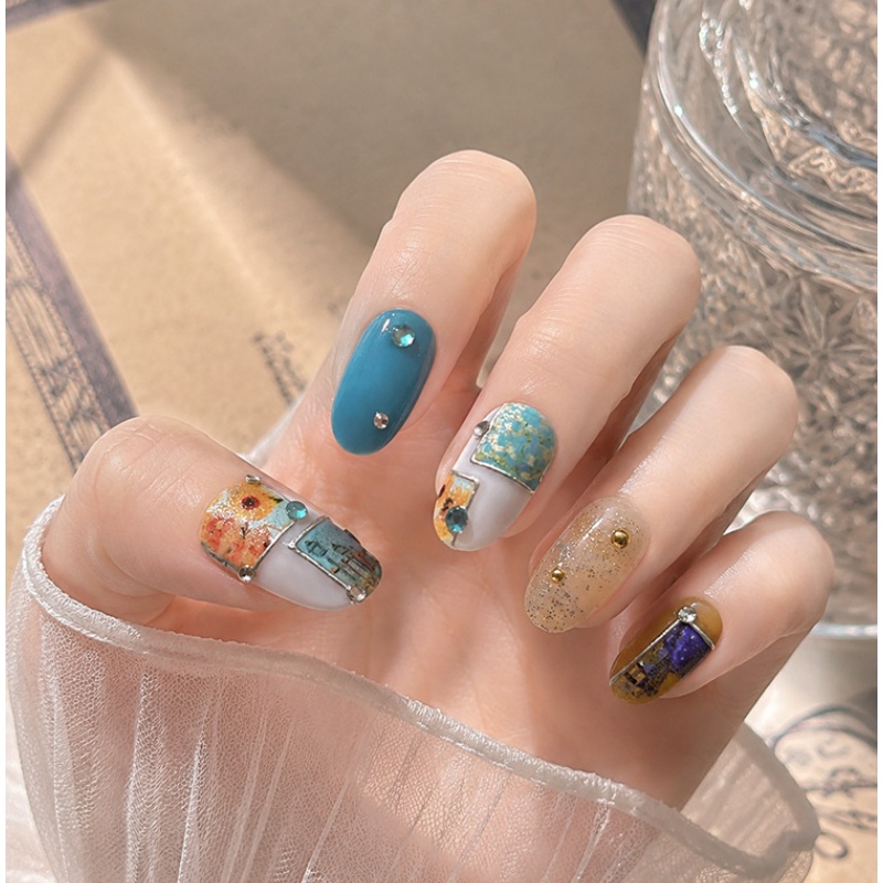 Retro Gold Stamped Frame Oil P - Nail Art Zelda 评论和价格