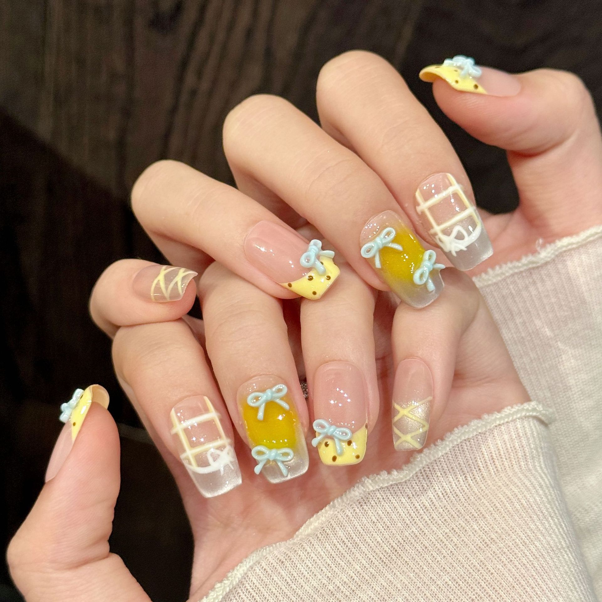 10pcs Handmade Kawaii Cute Gra - Nail Art Xs 评论和价格