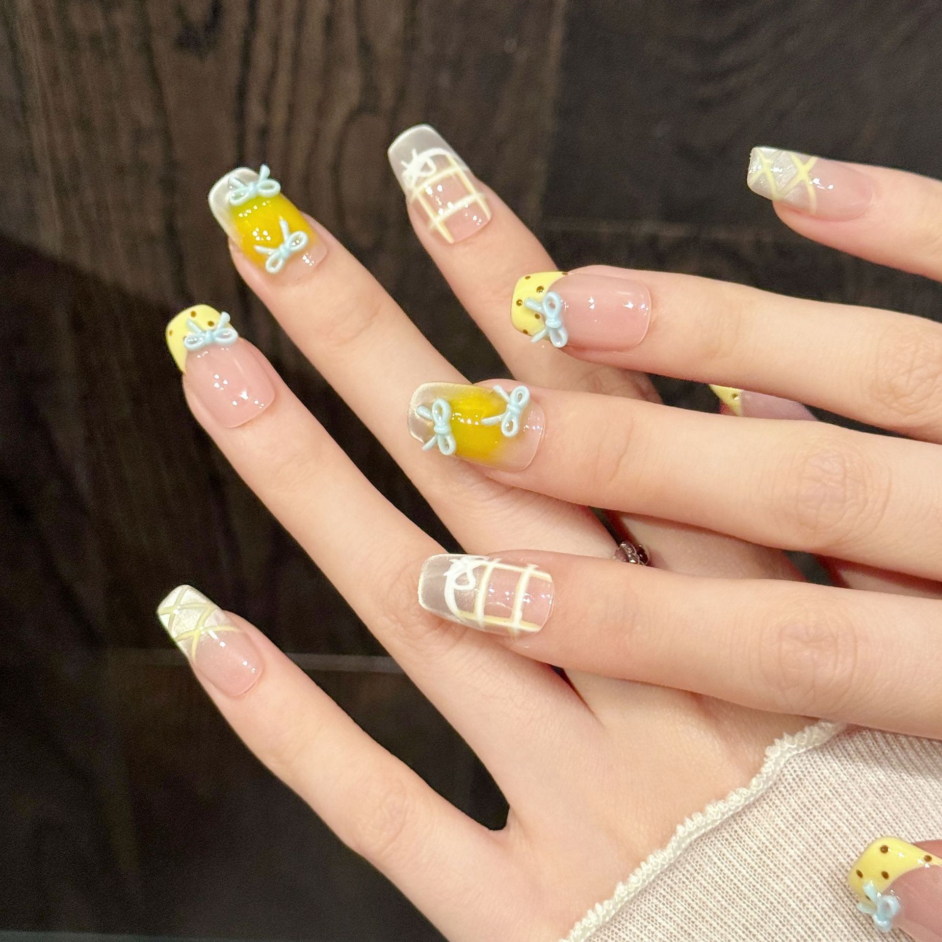 10pcs Handmade Kawaii Cute Gra - Nail Art Xs 评论和价格
