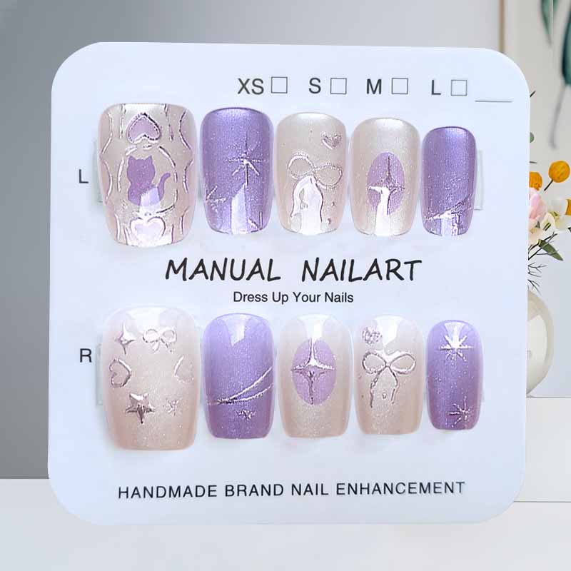 10 Pcs Dreamy Cat with Love Bo - Nail Art Love 评论和价格