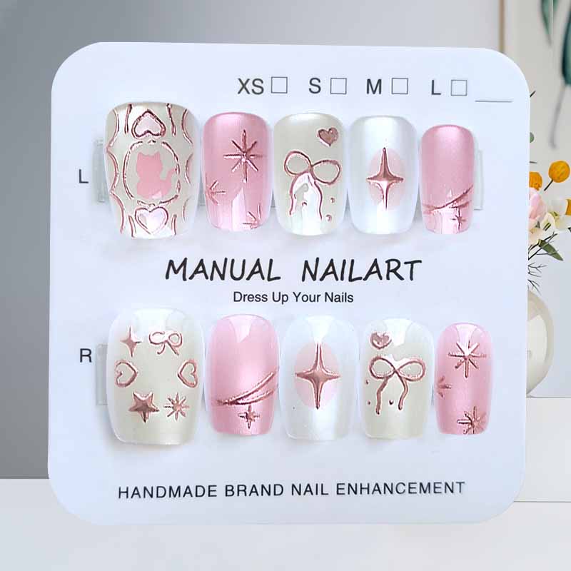 10 Pcs Dreamy Cat with Love Bo - Nail Art Love 评论和价格
