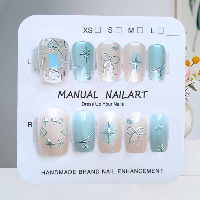 10 Pcs Dreamy Cat with Love Bo - Nail Art Love 评论和价格