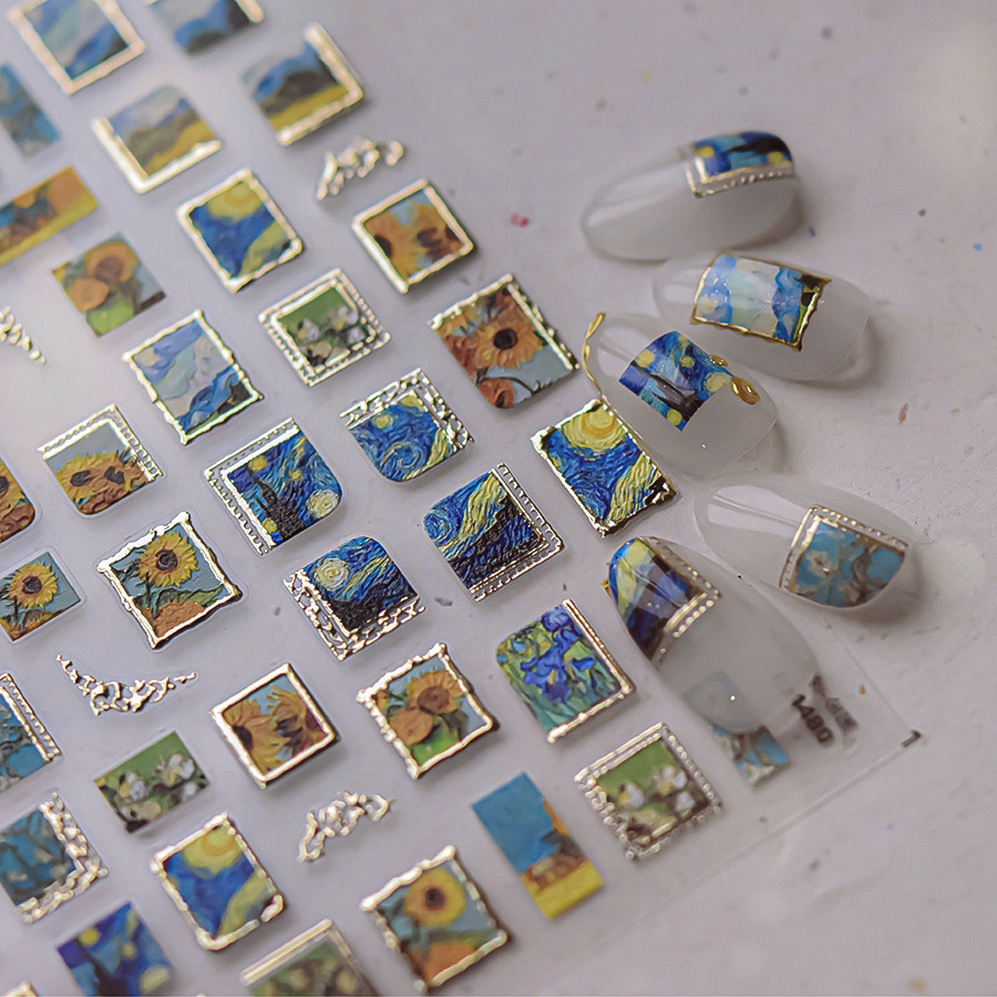 Retro Oil Painting Hot Stampin - Nail Art Zelda 评论和价格