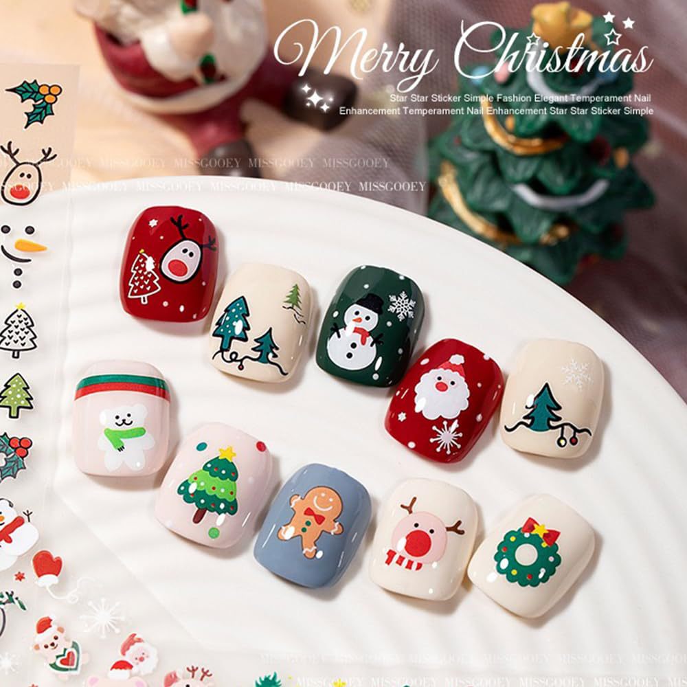 30 Sheets Christmas Nail Art S - Nail Art Xmas Stickers 评论和价格