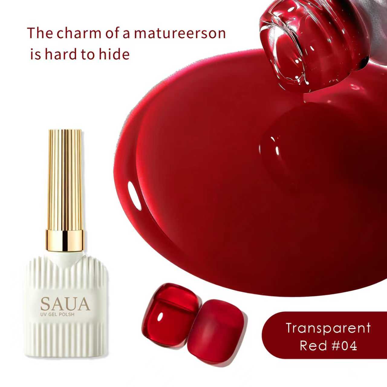 15ml Translucent Red Nail Poli - Nail Art Simple Elegant 评论和价格