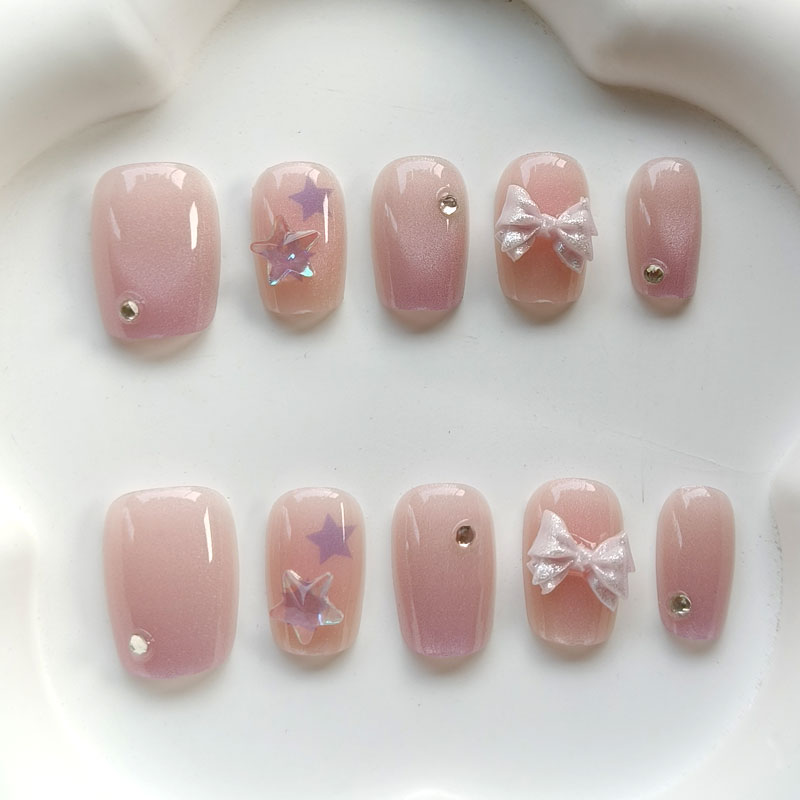 10Pcs Teenage Girl Fashion Cut - Nail Art Xs 评论和价格