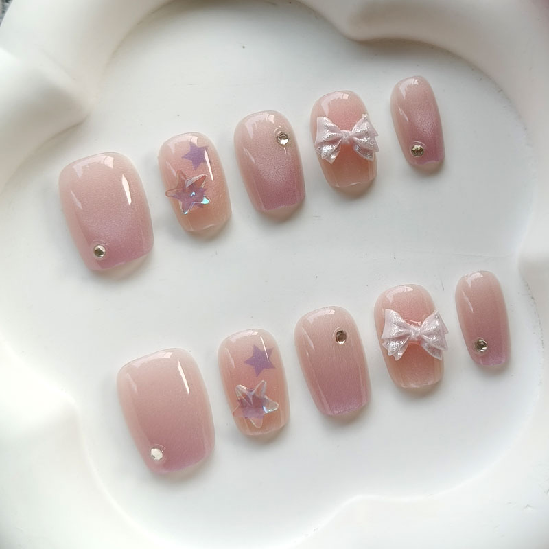 10Pcs Teenage Girl Fashion Cut - Nail Art Xs 评论和价格
