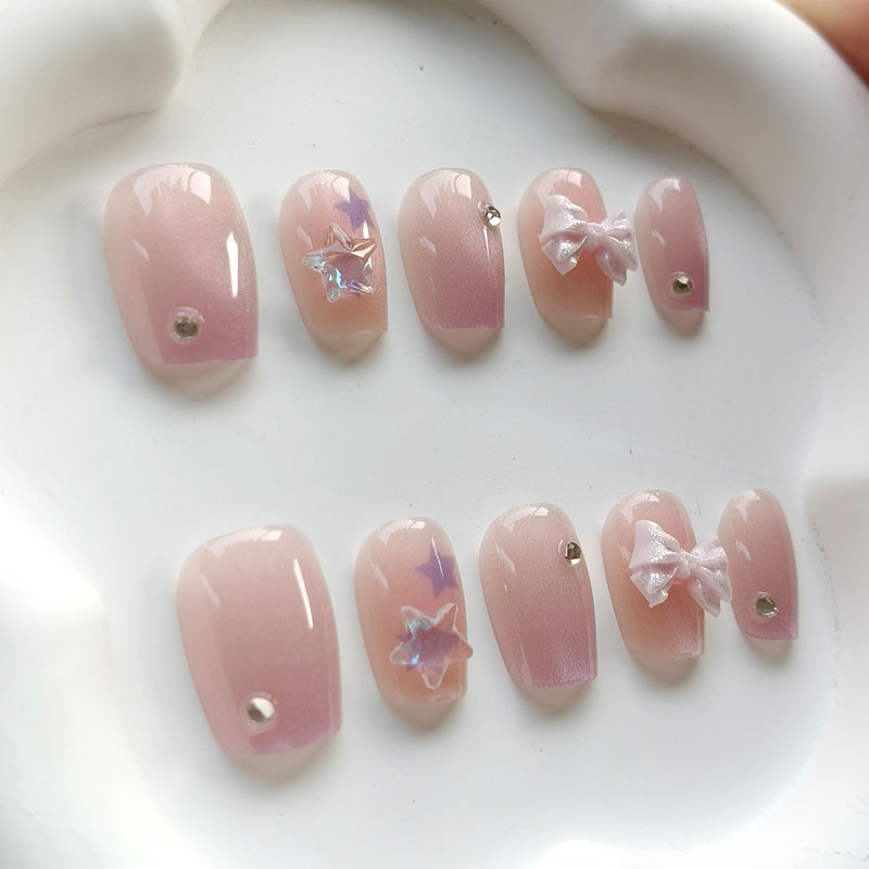 10Pcs Teenage Girl Fashion Cut - Nail Art Xs 评论和价格