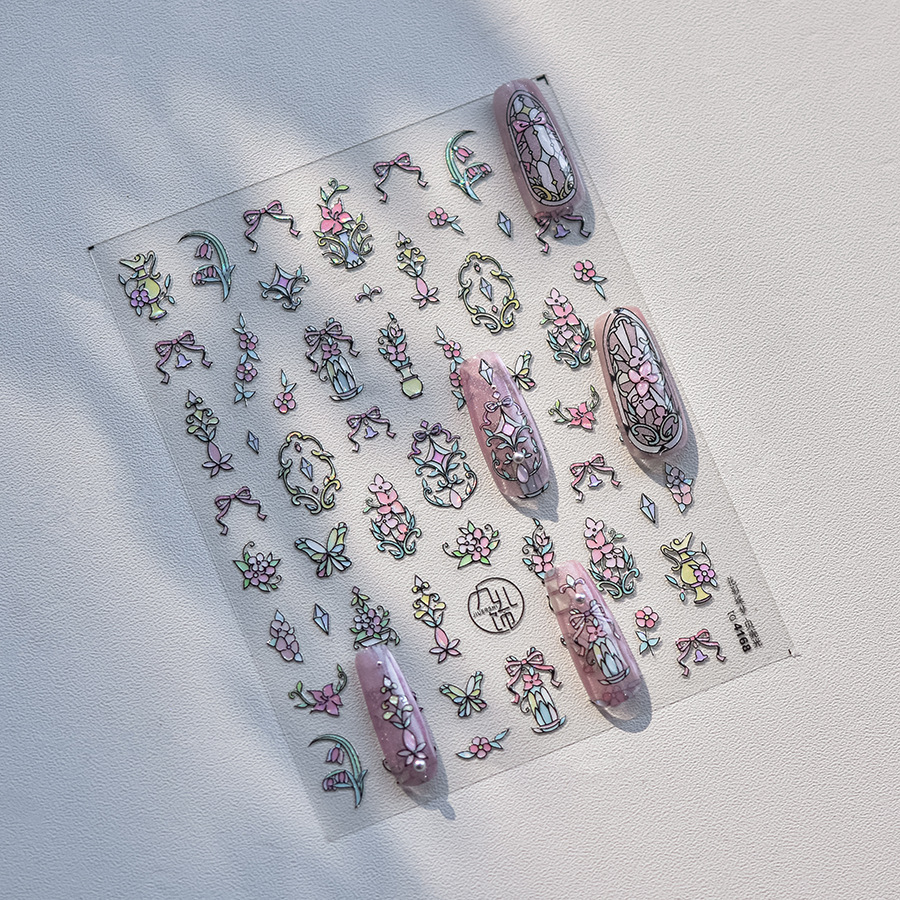 1piece 5D Glass Fragment Nail  - Nail Art Zelda 评论和价格