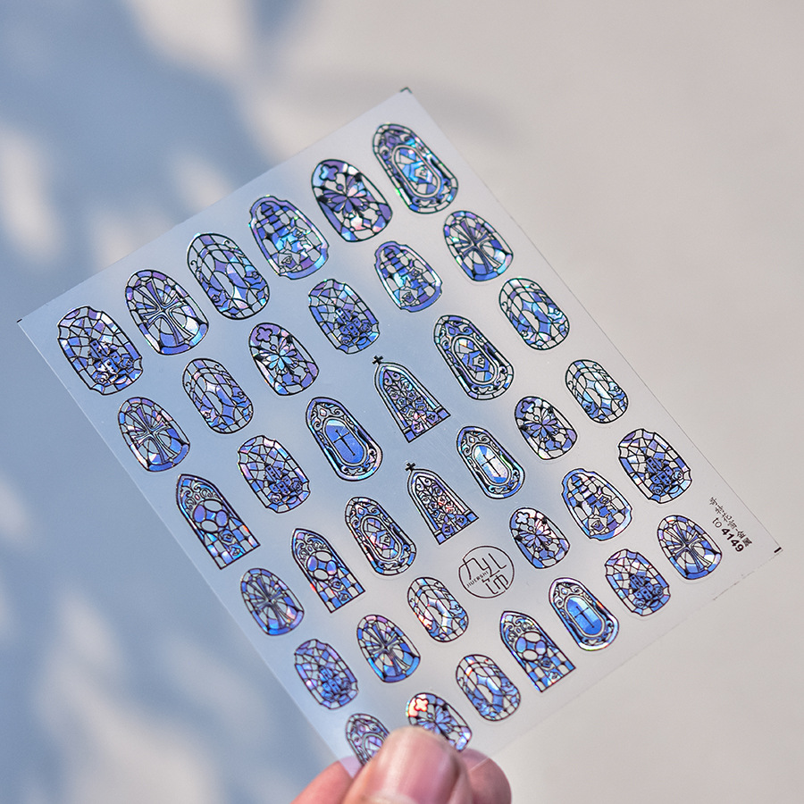 1piece 5D Glass Fragment Nail  - Nail Art Zelda 评论和价格