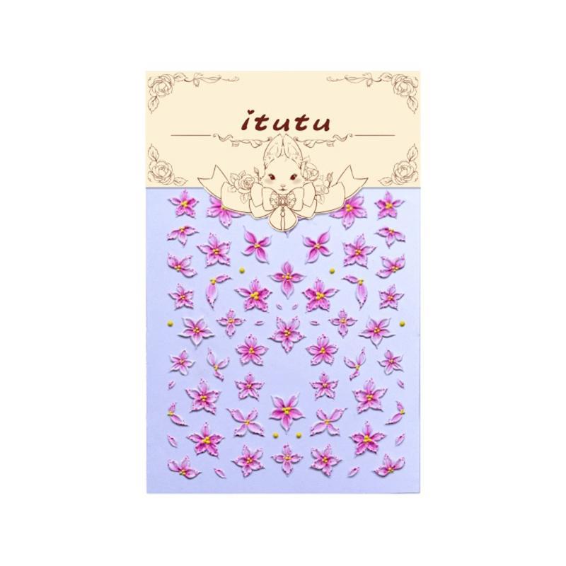 5D Ombre Pink Lily Flower Nail - Nail Art Ombre Pink 评论和价格