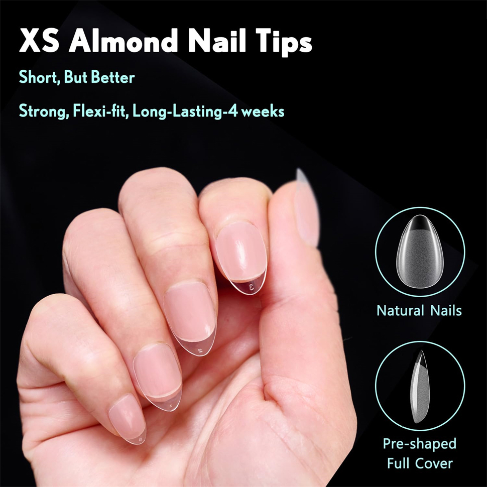 600 PCS Soft Gel X Nail Tips S - Nail Art Xs 评论和价格