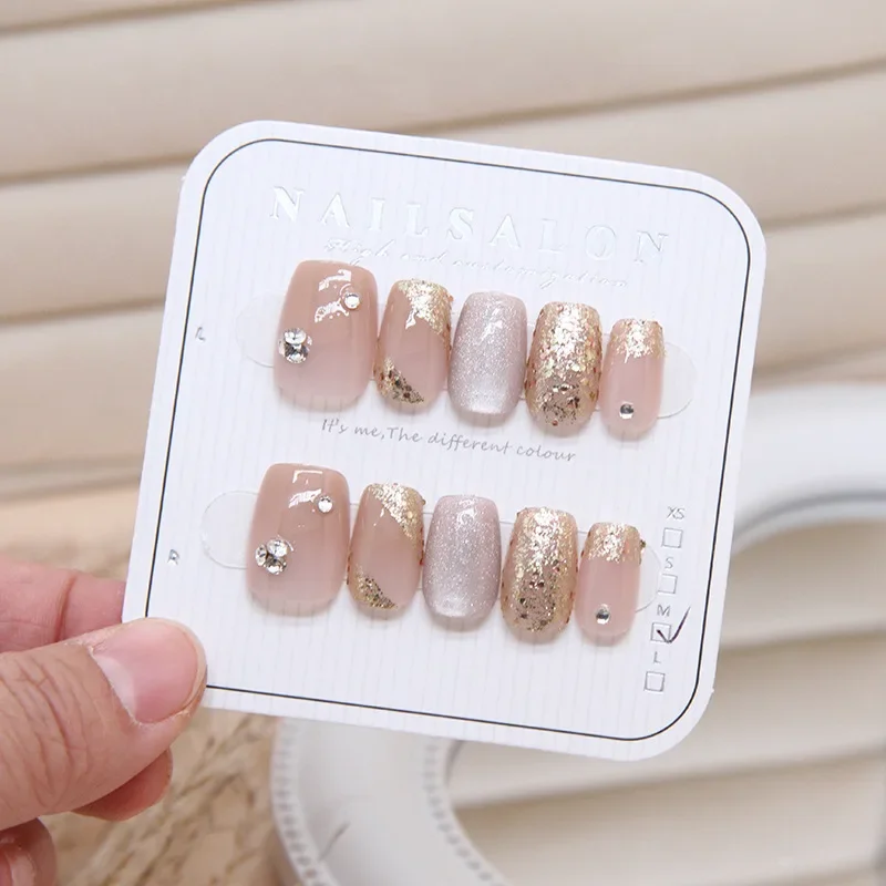 10Pcs Women Cats Eye Handmade  - Nail Art Xs 评论和价格