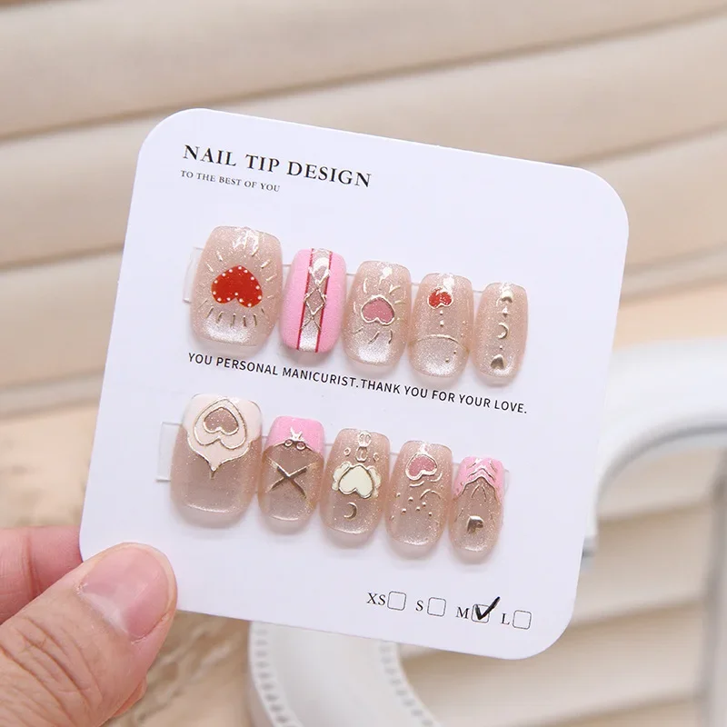 10Pcs Women Cats Eye Handmade  - Nail Art Xs 评论和价格