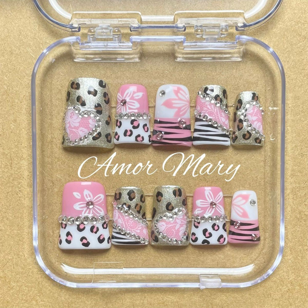 Summer Fresh 3D Flower Diamond - Nail Art Love 评论和价格