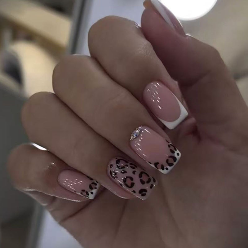 24pcs Finished Fake Nails Fren - Nail Art Red 评论和价格