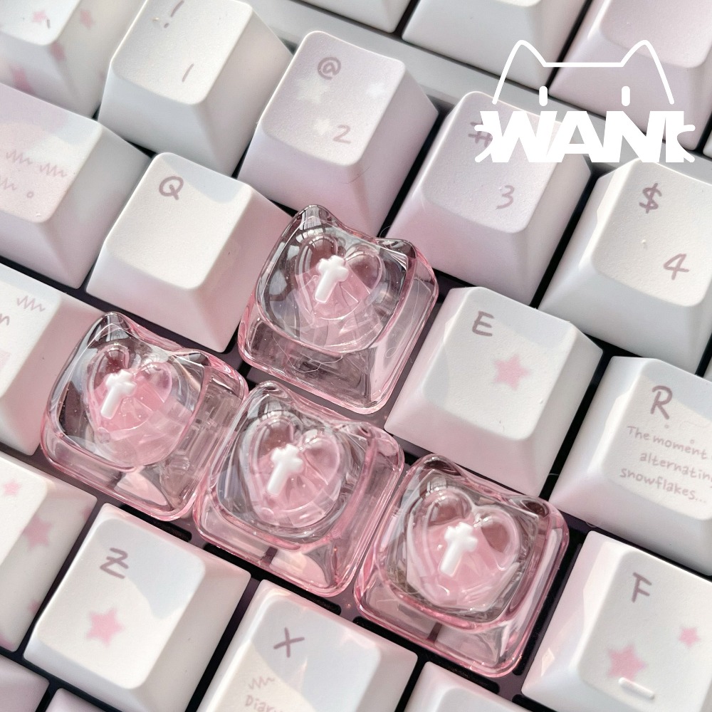 Love Cute Keycaps Transparent  - Nail Art Love 评论和价格