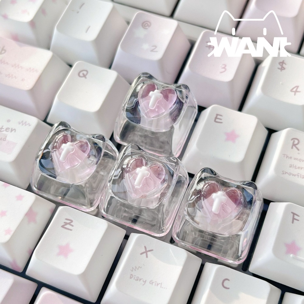 Love Cute Keycaps Transparent  - Nail Art Love 评论和价格