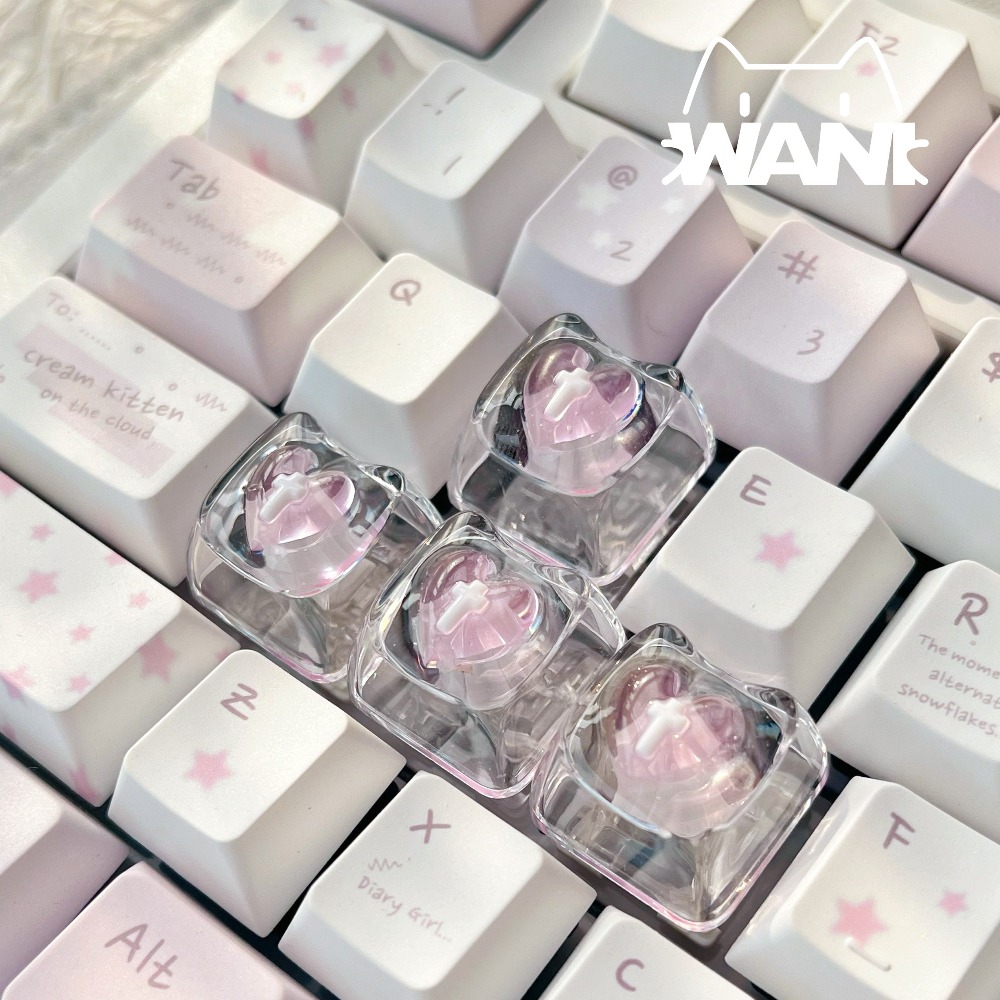 Love Cute Keycaps Transparent  - Nail Art Love 评论和价格