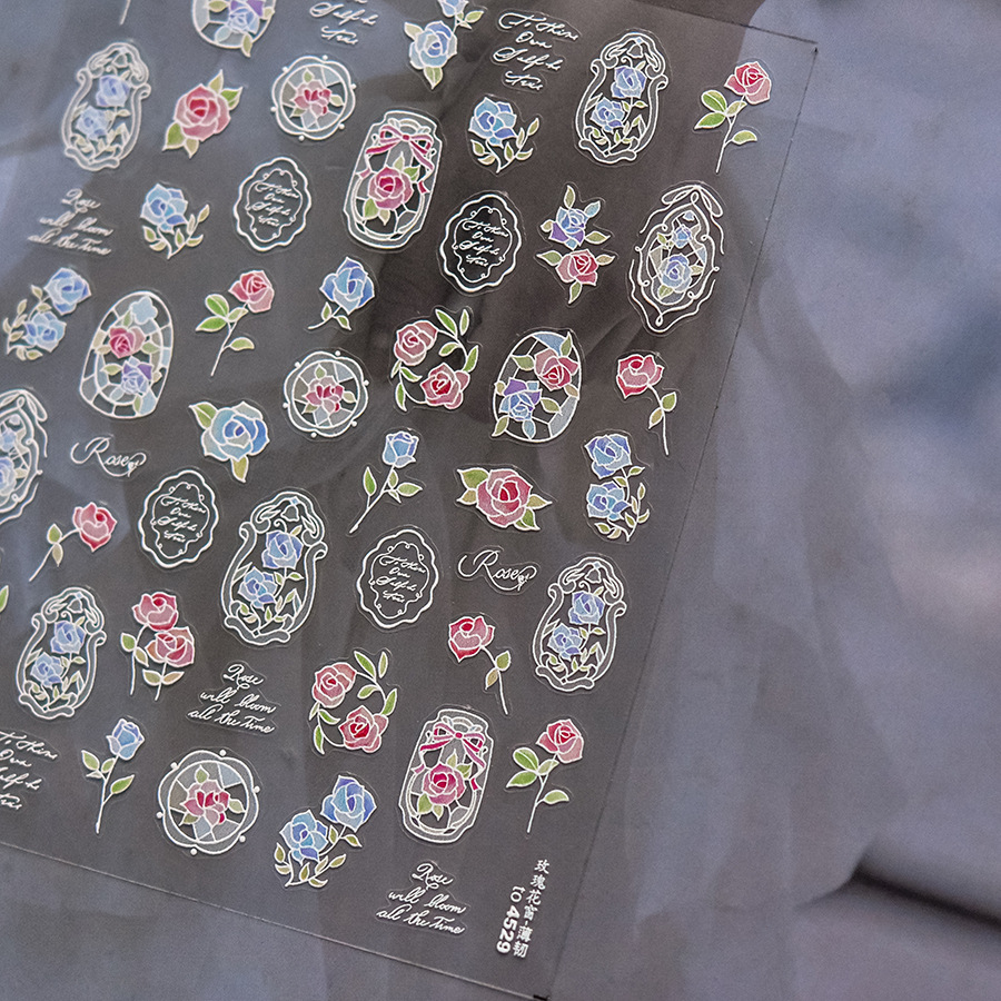 Luxury 5D Floral Nail Art Stic - Nail Art Zelda 评论和价格