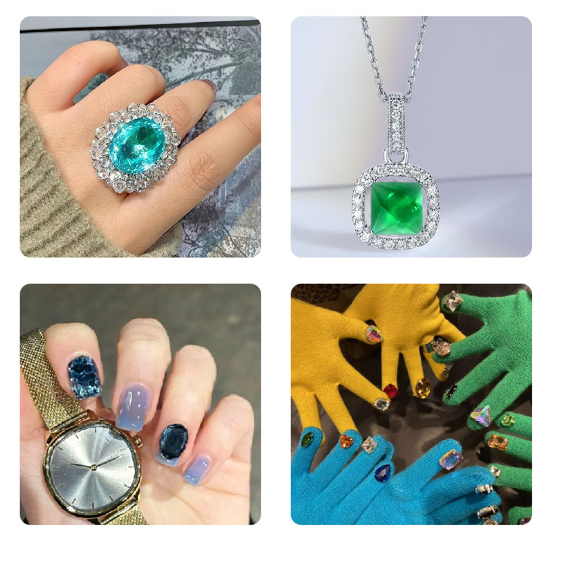 DIY Cube Ring Necklace Bracele - Nail Art Love 评论和价格