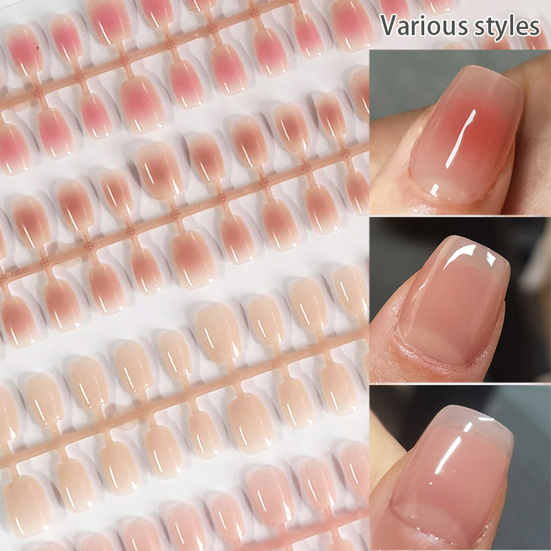 30Pcs Nude Color Fake Nail Fas - Nail Art Xs 评论和价格