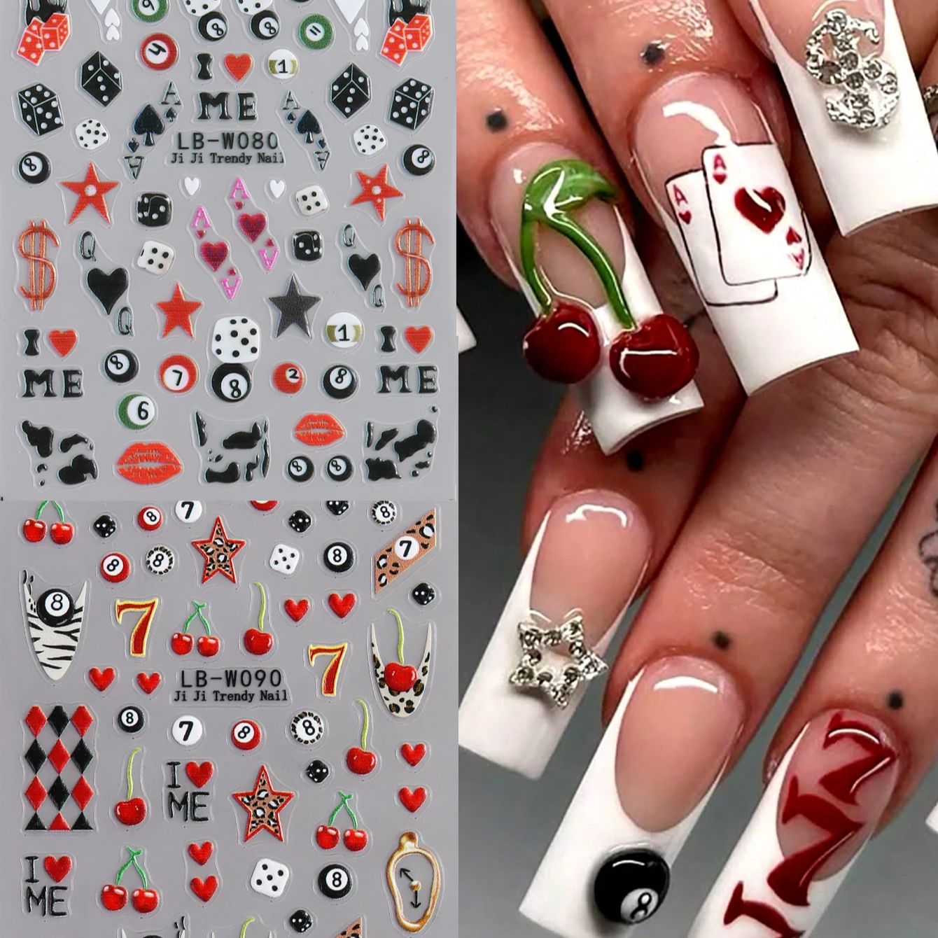 Billiard 8-Ball & Number 7 Sel - Nail Art Zelda 评论和价格