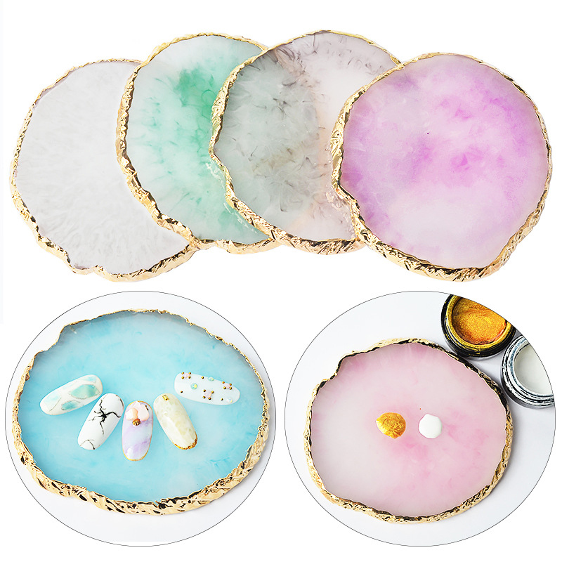 Resin Agate Stone Nail Art Pal - Nail Art Navy 评论和价格
