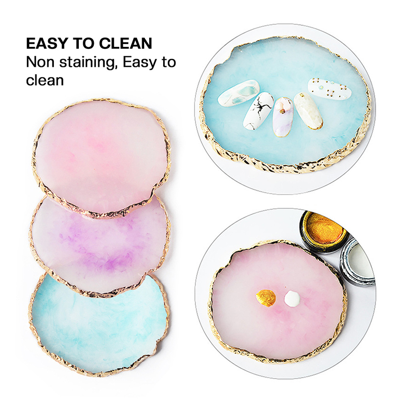 Resin Agate Stone Nail Art Pal - Nail Art Navy 评论和价格