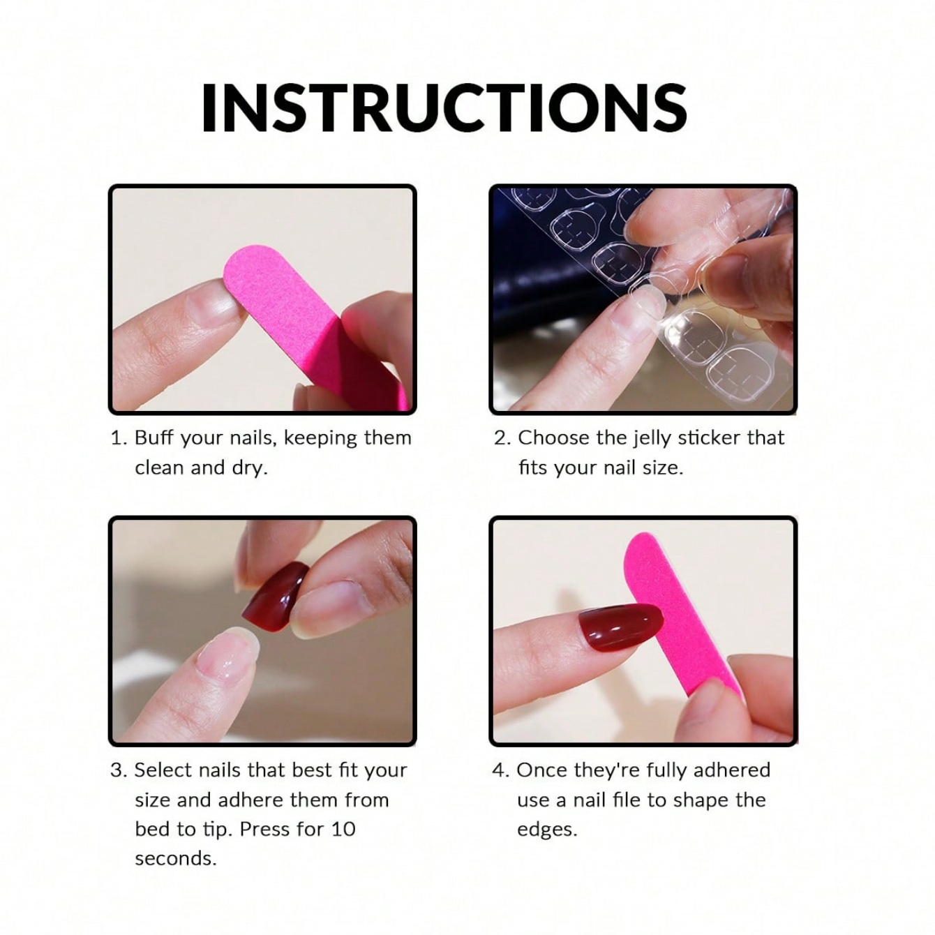 10Pcs Stiletto Handmade Fake N - Nail Art Red 评论和价格